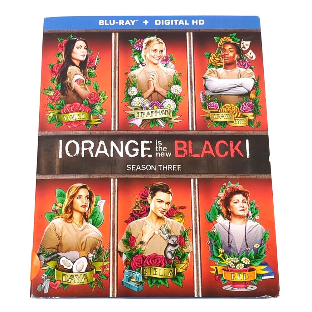Orange Is the New Black Season 3 Blu-ray 3-Disc Set 2016 NEW Sealed w/Slipcover